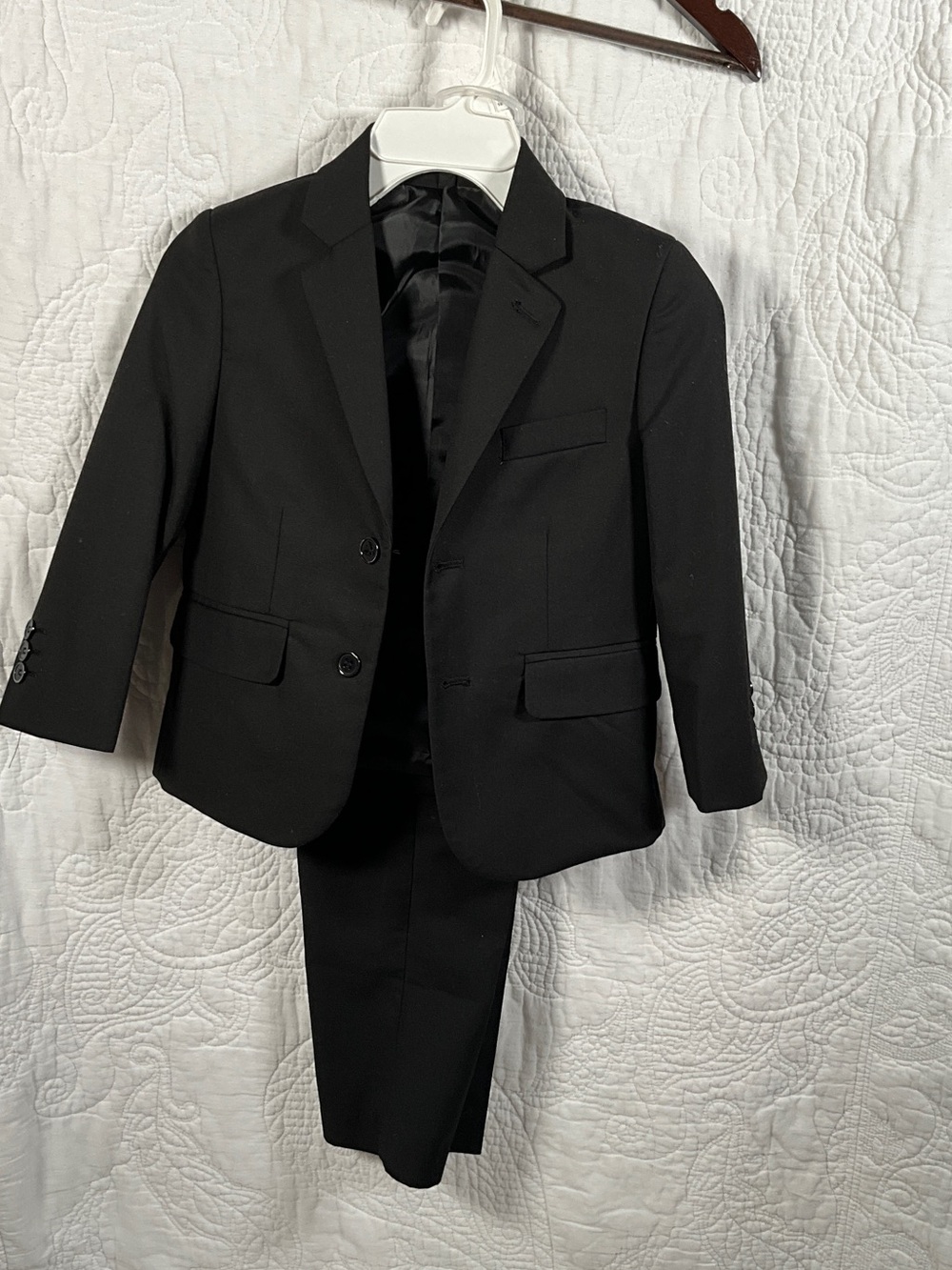 Little Boys' Black Two-Piece Suit - Classic Formal Set
